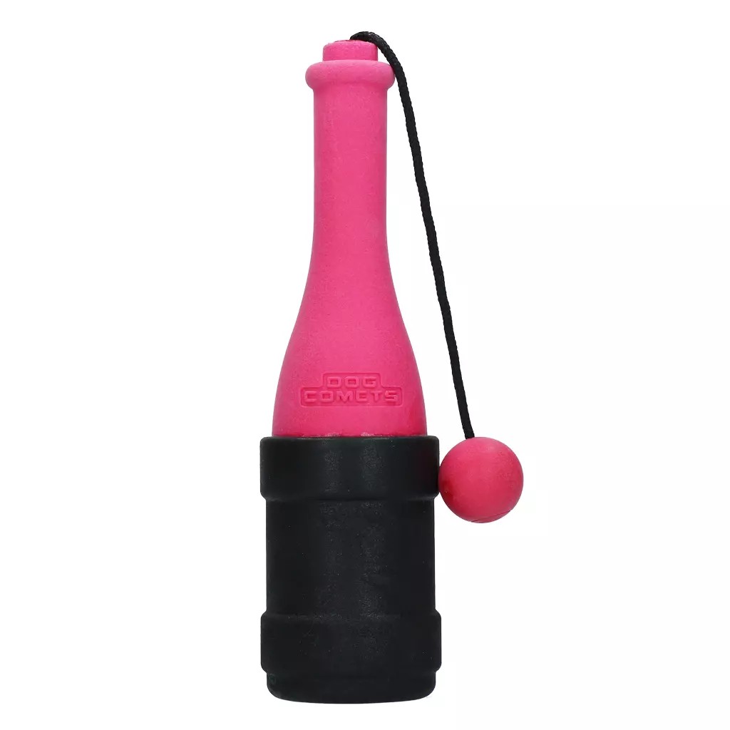 Dog Comets Bobber Apportierspielzeug - Wasserspielzeug für Hunde schwimmt Rosa