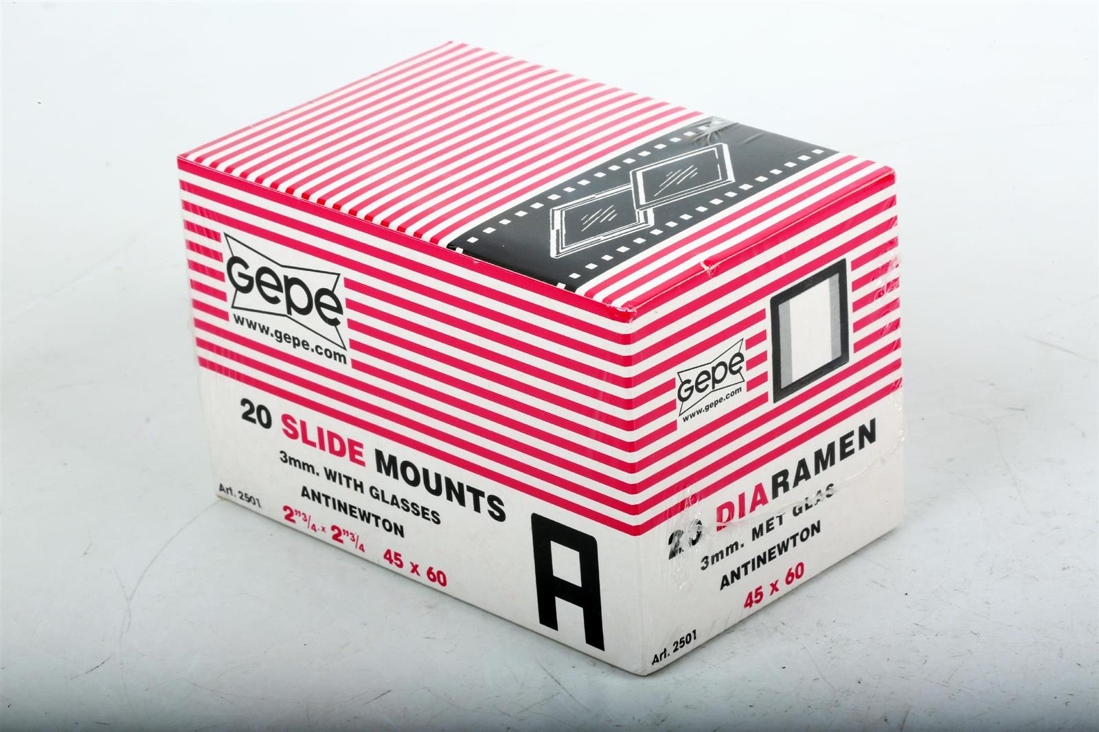 MS Gepe 20 Dia Rahmen Art. 2501 3mm mit Gläsern Antinewton neu OVP heidi-foto