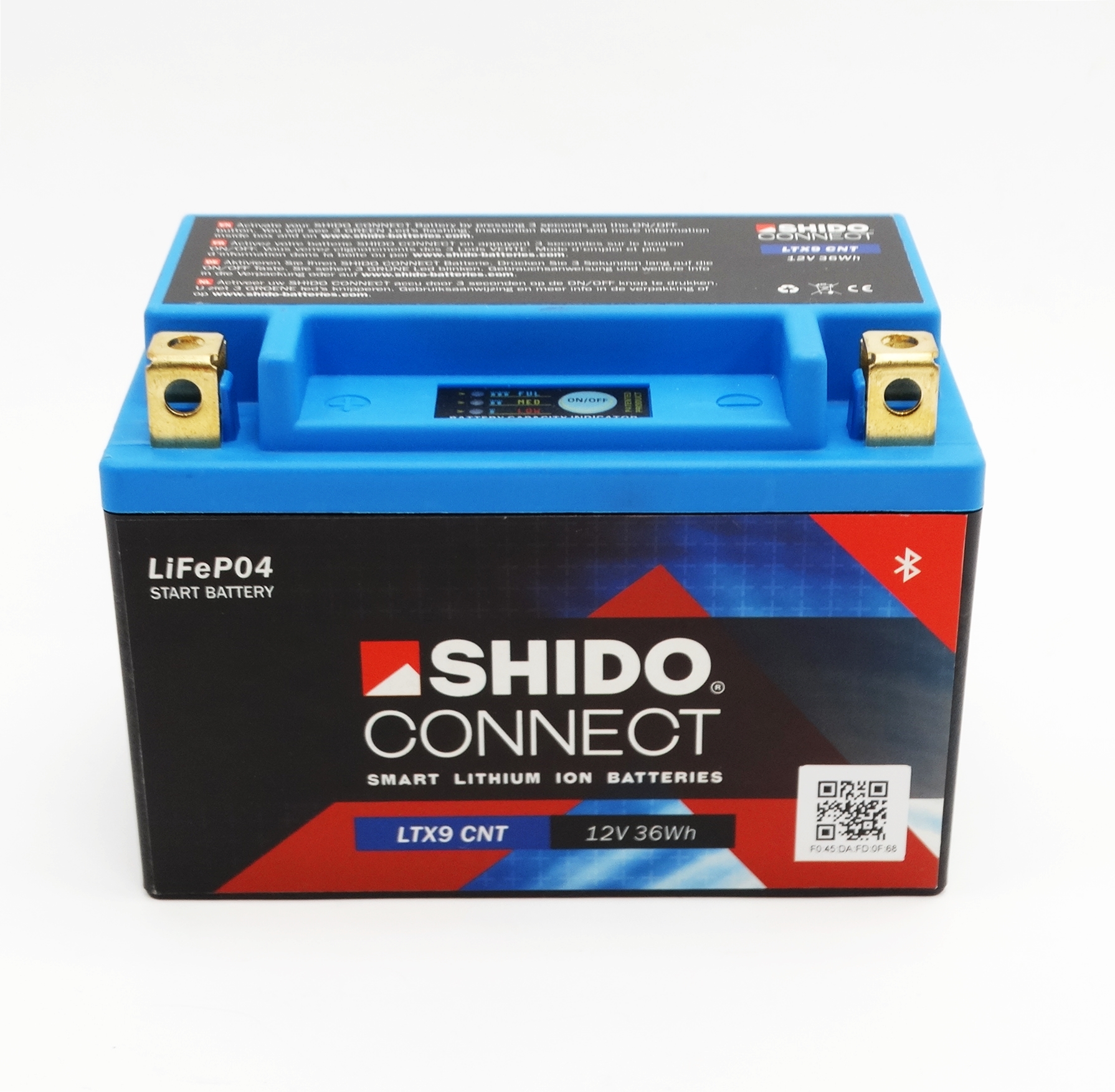 Shido LTX9-BS Lithium Ionen Connect Batterie 12V LiFePO4 YTX9-BS ...