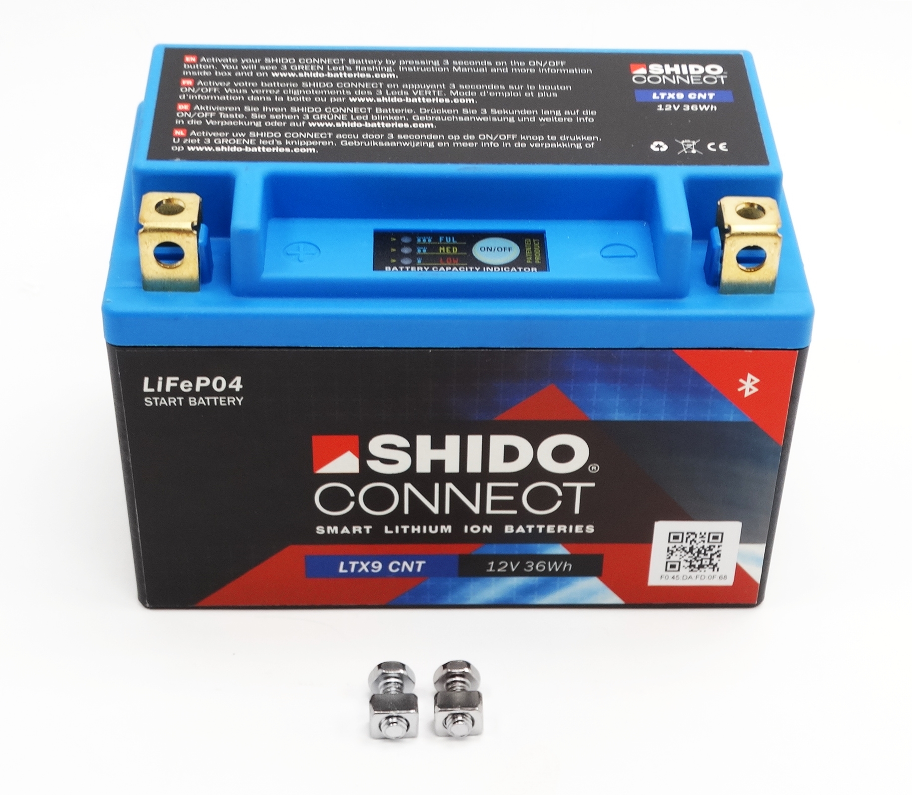 Shido LTX9-BS Lithium Ionen Connect Batterie 12V LiFePO4 YTX9-BS ...