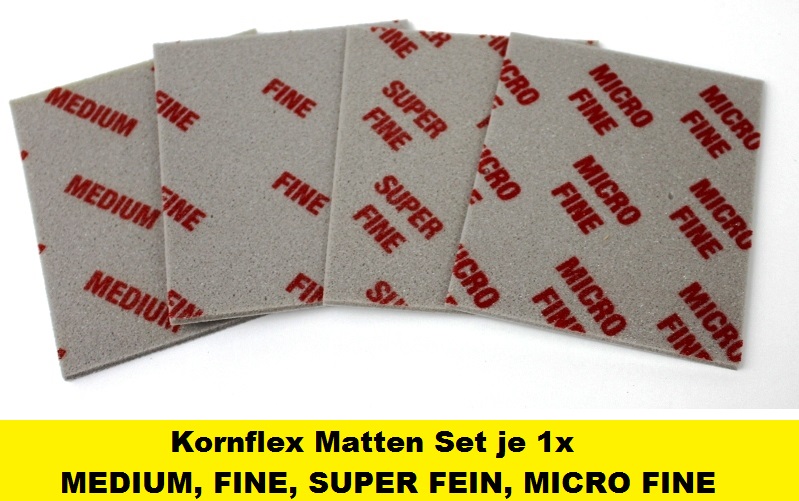 Profi Schleifmatten 120x95x12mm Korn Auswahl Schleif Matten Schleifschwamm 