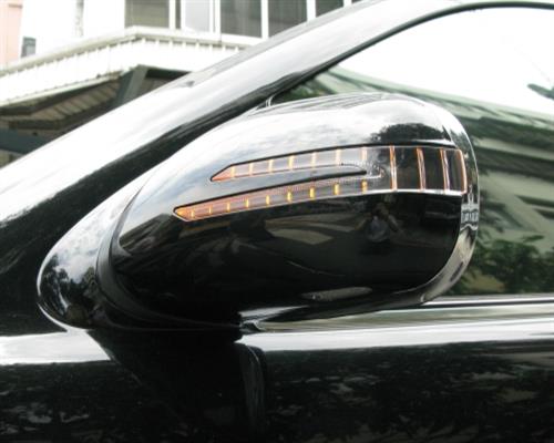 Spiegelkappen LED Blinker Lackierbar FÜR Mercedes W215 CL Baujahr 2002-2006 