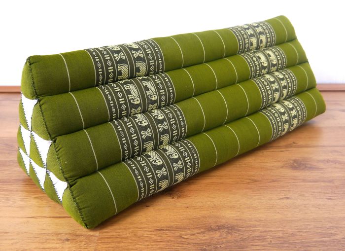 100 Kapok Wedge Thai Triangle Cushion (32x32x80cm) Bed Bolster Pillow