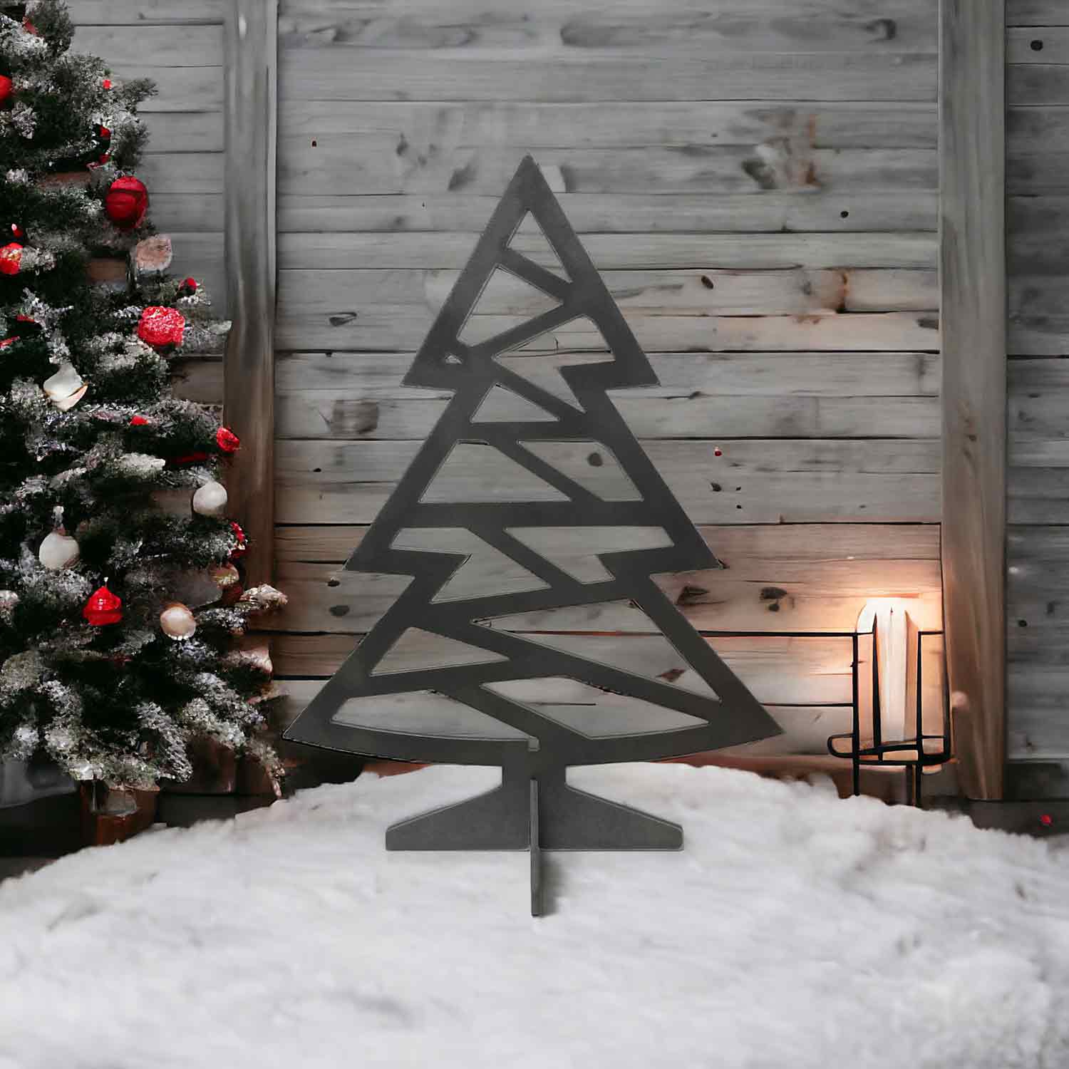 Weihnachtsbaum Metall für Innen und Außen Stahl 4mm Weihnachtsdeko