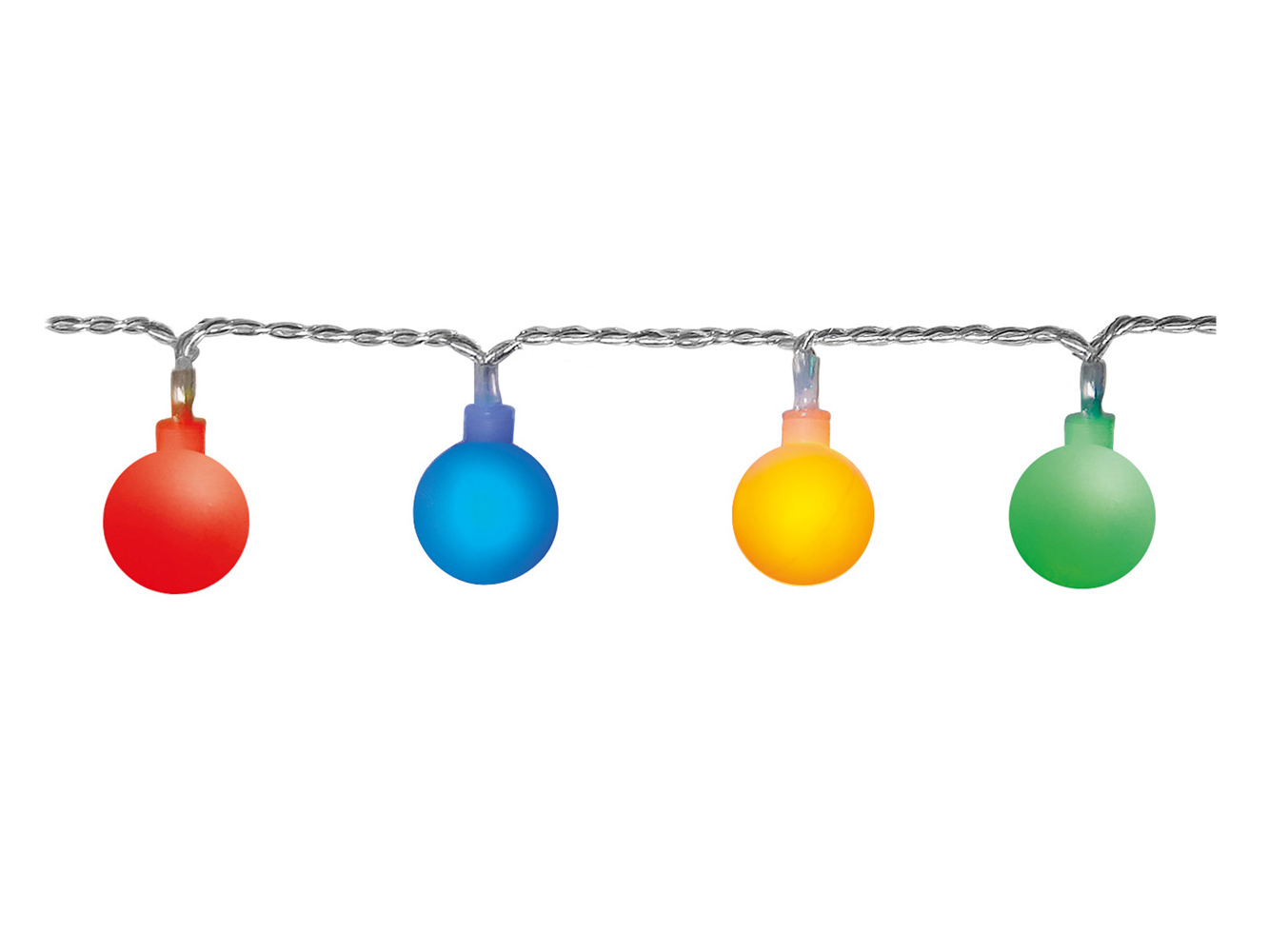 LED Lichterkette Mit Rillenkugeln – 6,5 M, 50 LEDs Bunt, 8 Modi, IP44 Für Innen & Außen