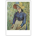 Vincent van Gogh - Junge Bäuerin mit Strohhut