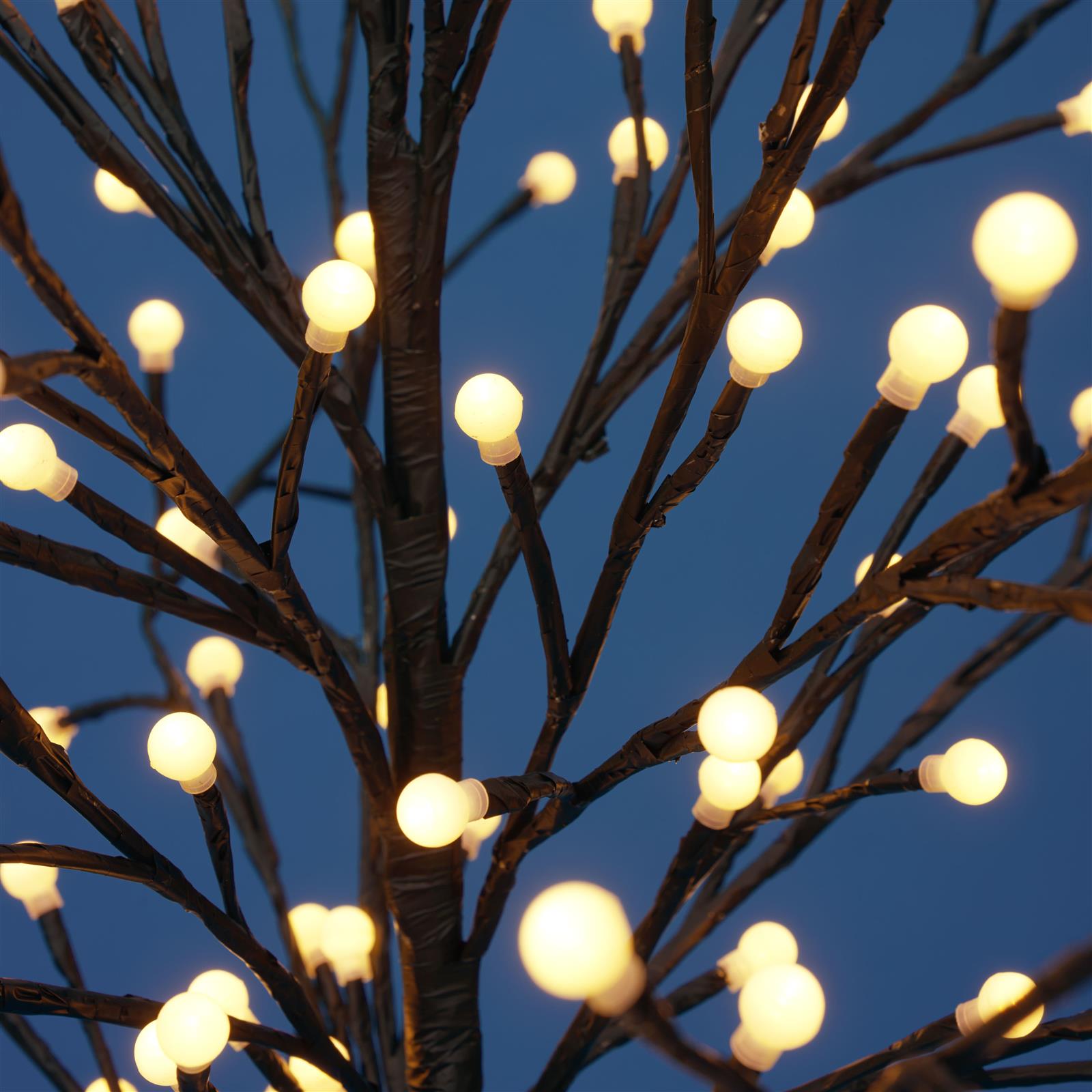 LED Baum Lichterbaum warm-weiß Innen Außen Deko Lichterkette Zweige  Weihnachten