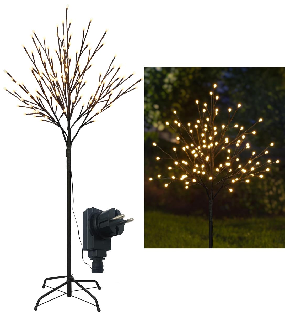 LED Lichterbaum, mit flexiblen Ästen, warmweiß beleuchtet (108 LED - 120 cm)