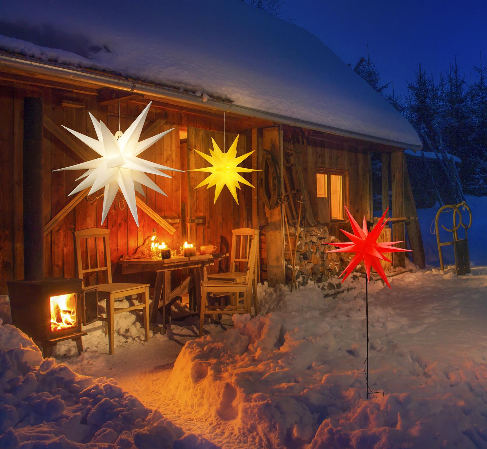 Home affaire LED Stern »Weihnachtsstern, Weihnachtsdeko«, mit  Landschaftsszene kaufen