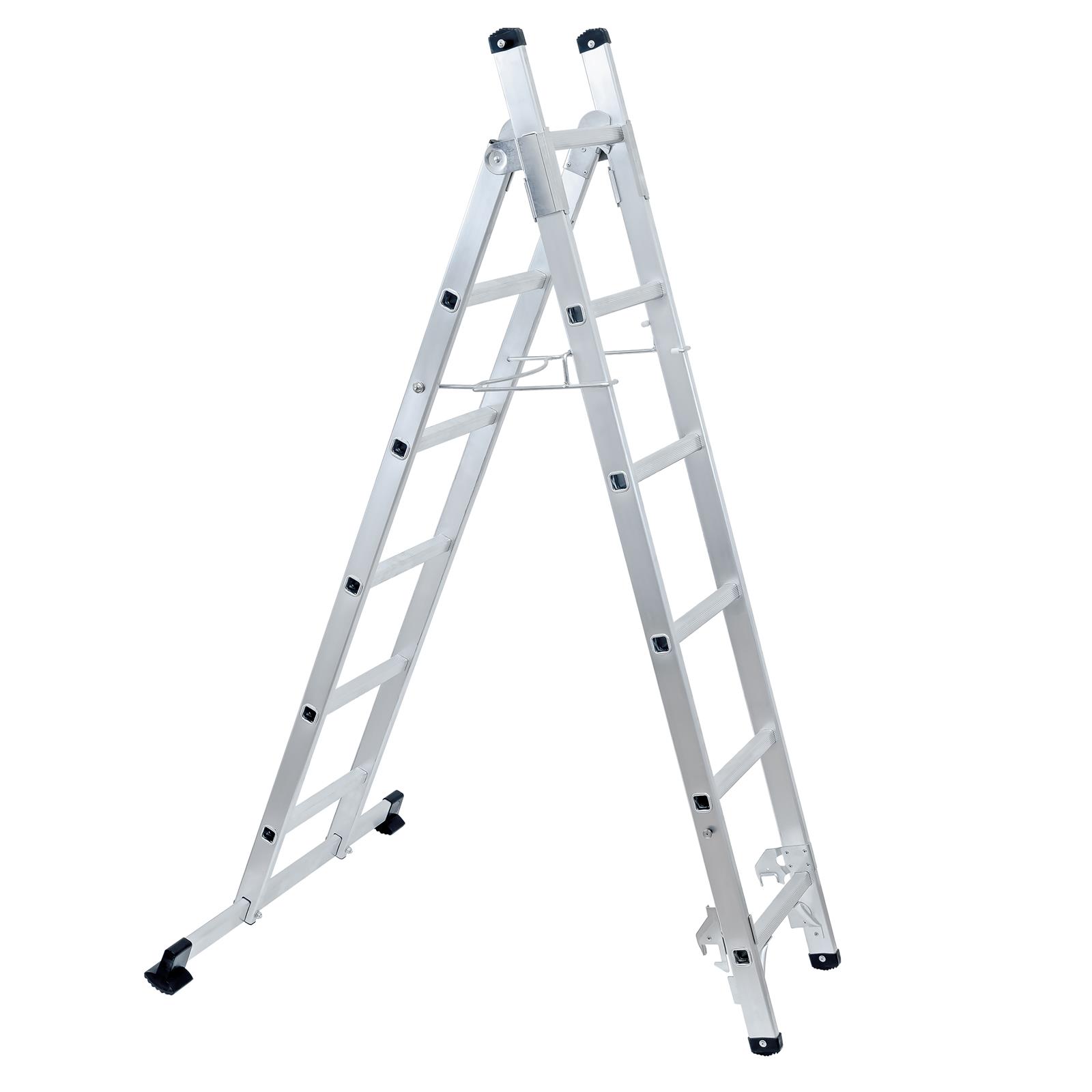 Mehrzweckleiter aus Aluminium bis 150 kg belastbar als Anlegeleiter