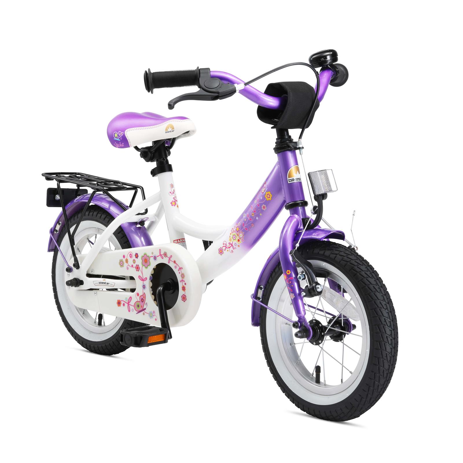 Kinderfahrrad 14 Zoll Fahrrad ab 3 Kinder Mädchen Kinderrad Mädchenfahrrad Lila 