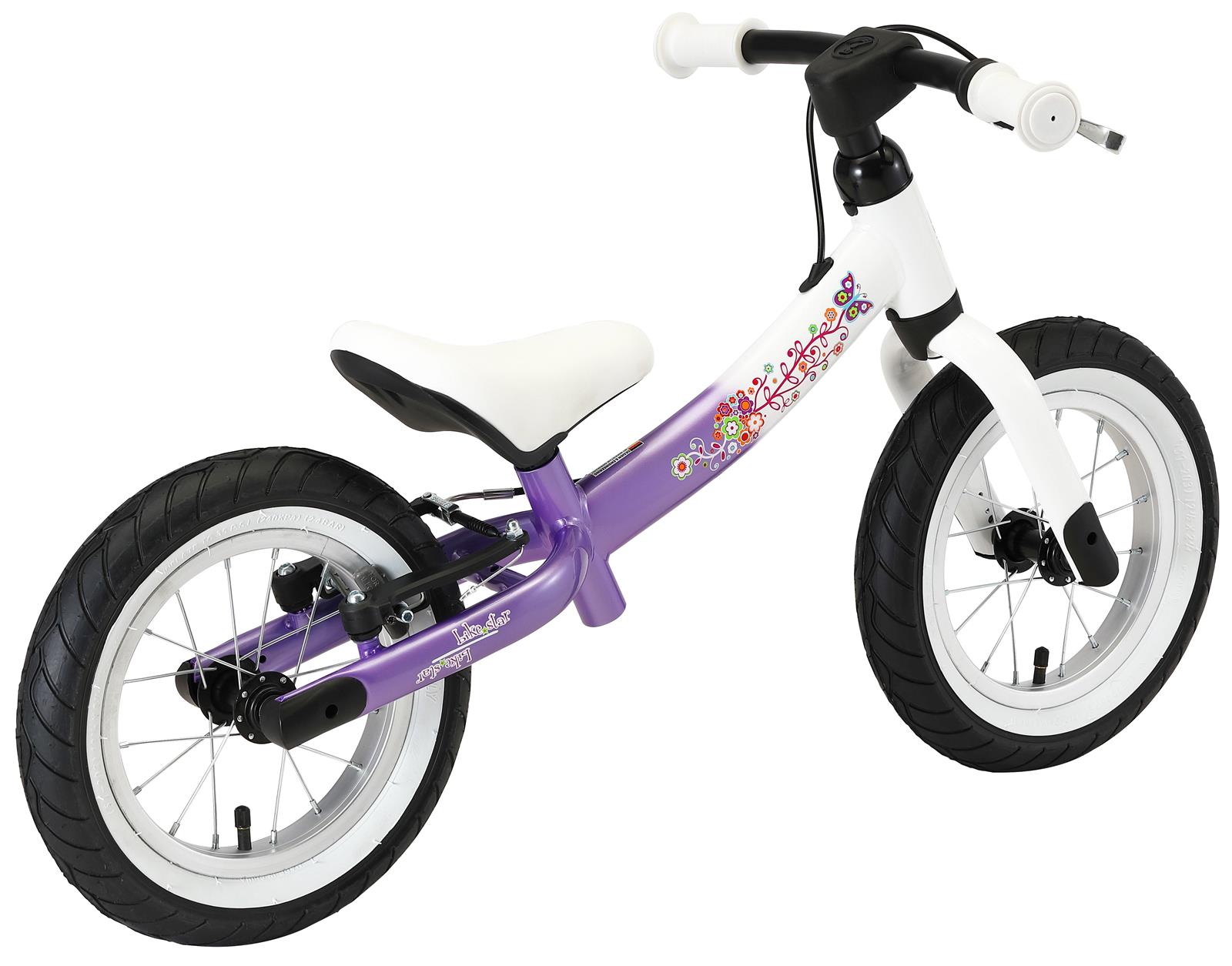 Kinder Laufrad Fahrrad Roadstar Kinderlaufrad 12 Zoll Weiß Violett 