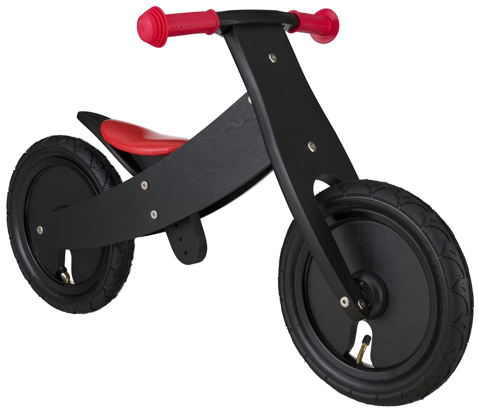 Farbe schwarz Ø 24,5 cm Laufrad Kinderlaufrad Zweirad Rad Fahrrad 