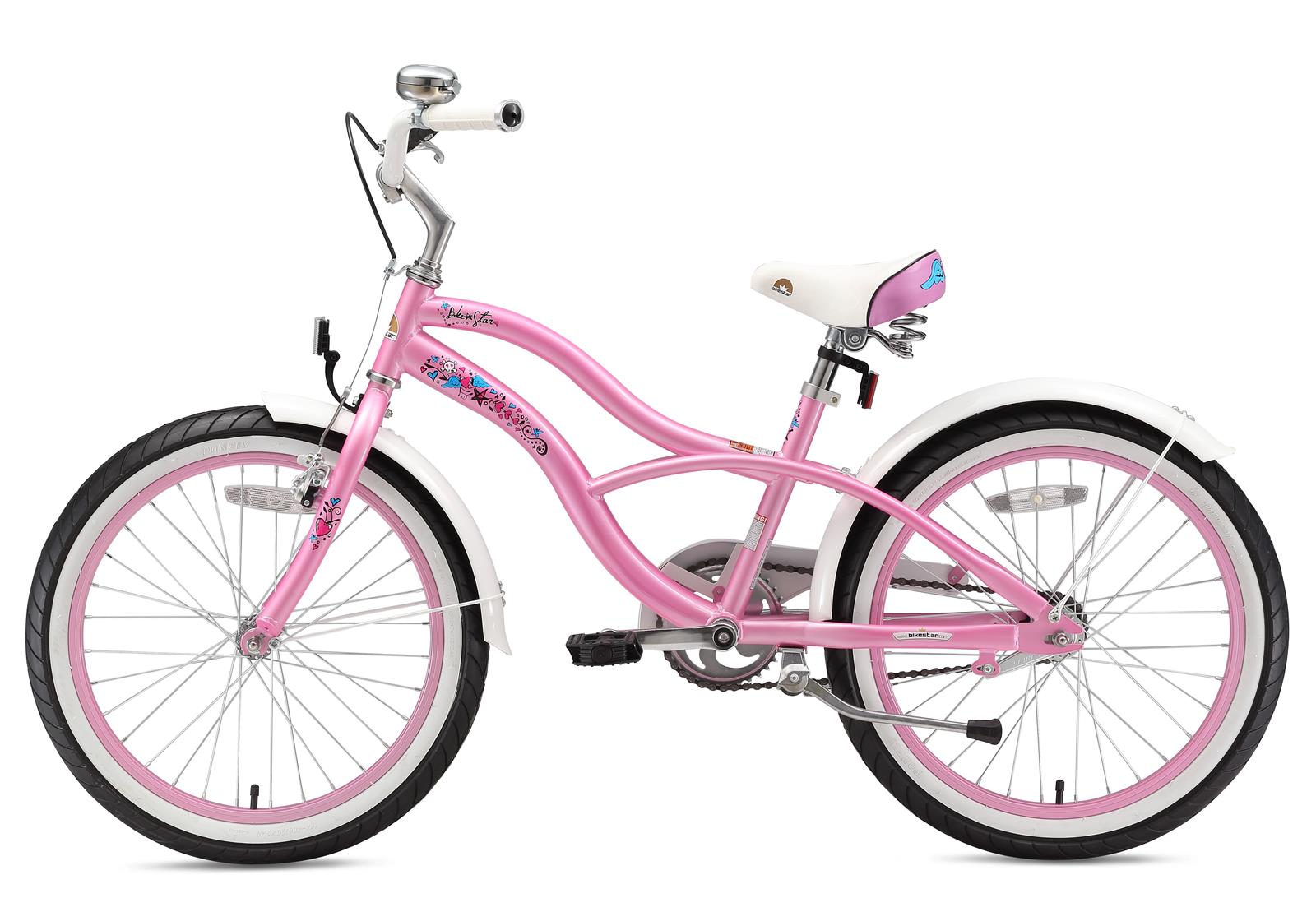 20 Zoll Kinderfahrrad Mädchen Cruiser Kinder Fahrrad Kinderrad 20" Bike Rosa 