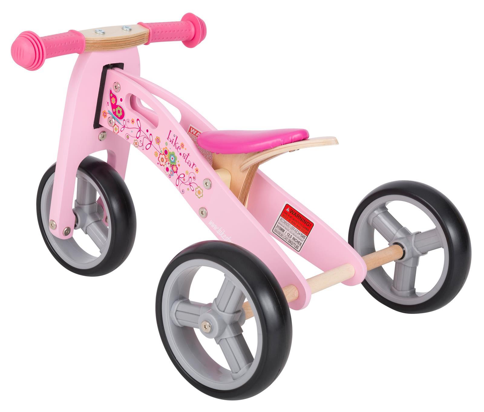Laufrad Dreirad Kinderlaufrad Lernlaufrad Roller Scooter Fahrrad Bike Pink HOT 