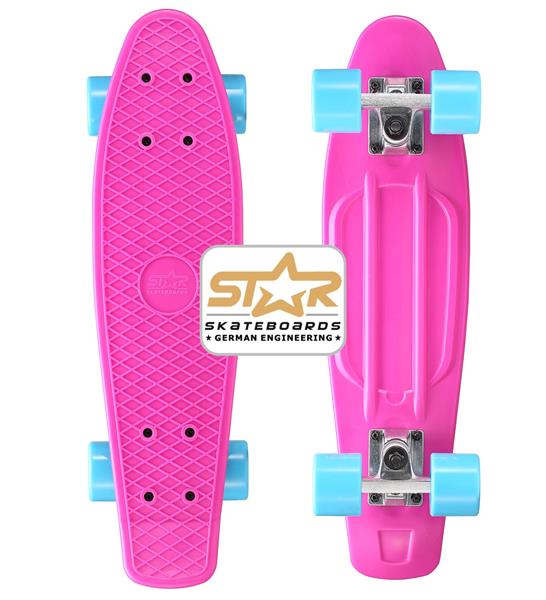 SK-60-RT-01-BYBE Star-Skateboards Diamond Class Cruiser Skateboard Berry & Blue