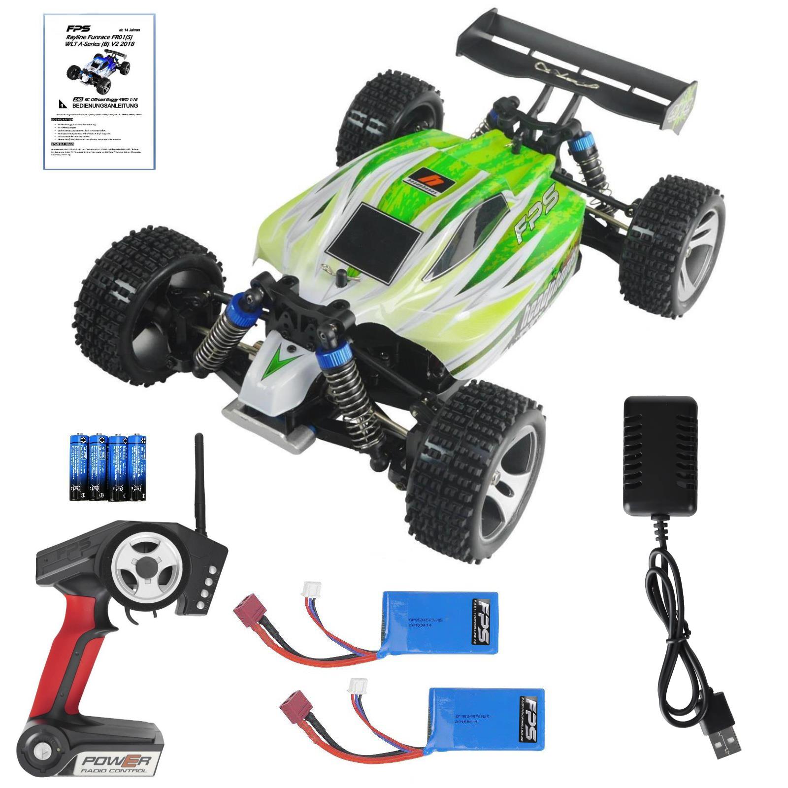 RC PRO Truggy Buggy 2.4Ghz 1:18 Ferngesteuertes Elektro Auto Offroad 70km/h RTR 
