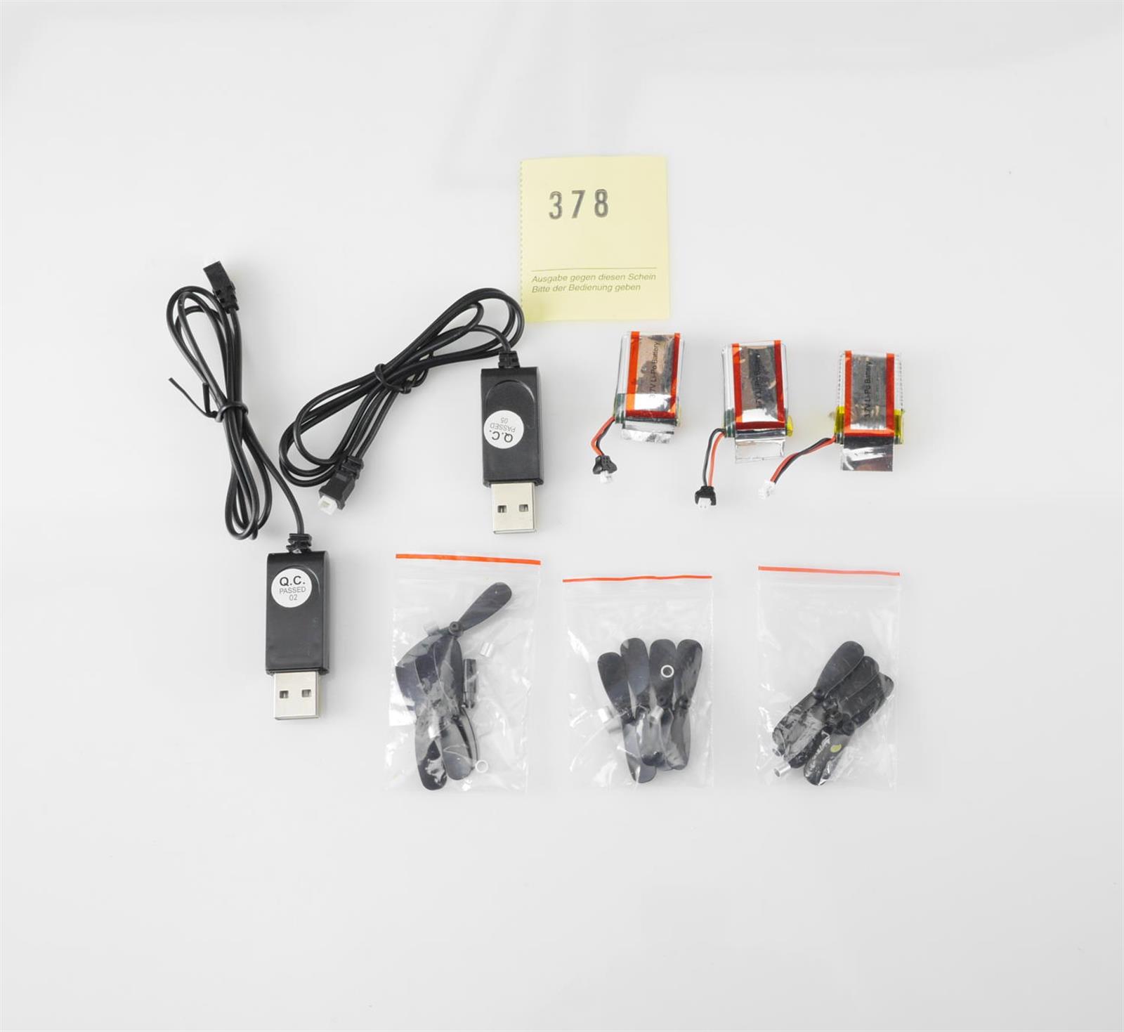 Rayline RF2 F2 F2A Ersatzteile 3x Akku 2x Ladgerät Rotorblatt RC Mini Drohne Set 