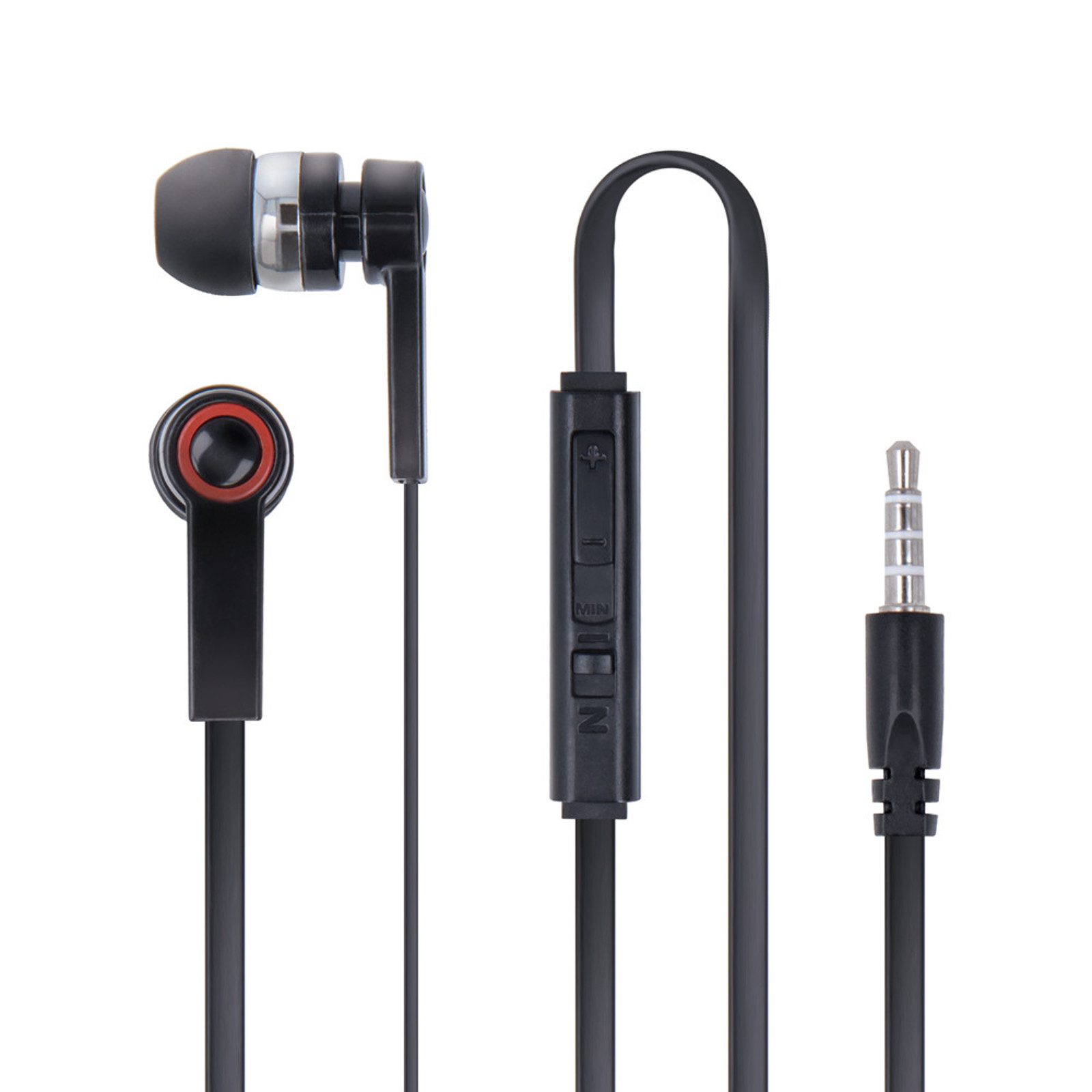 In Ear Headset schwarz für Sony WALKMAN NWZ-F886 MP3 Player Kopfhörer