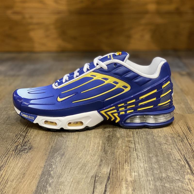 Nike Air Max Plus TN III Gr.42,5 M blau gelb CW1417 400 Schuhe Sneaker